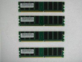 4GB 4x1GB PC3200 DDR400 400MHz Non - ECC 184-pin Dimm Fisso Memoria Bassa - £67.69 GBP