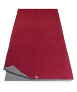 New Mat Towel Fast Drying Hot Yoga Pilates Banyan &amp; Bo Dark Red Gray Abs... - $22.28