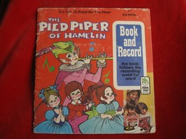 Vintage 1971 The Pied Piper Of Hamelin Book &amp; Record 45 Rpm - £5.98 GBP