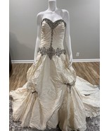 Size 10 Justin Alexander  Wedding Dress  New  Retail $1743 Natural - $3,769.63 MXN