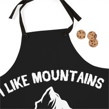 Poly Twill Apron with Humorous Mountain Print - Perfect for Back Yard Co... - £28.81 GBP