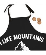 Poly Twill Apron with Humorous Mountain Print - Perfect for Back Yard Co... - £27.09 GBP