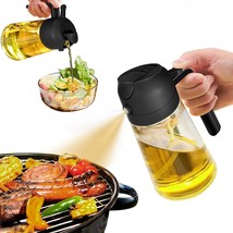 Olive Oil Dispenser, 2 in 1 Oil Sprayer for Cooking, Glass - £10.42 GBP