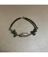 Vintage Natural Crystal Stone Bracelet Turquoise Color Too 6” Long Some ... - $19.99