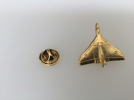 Vulcan Bomber Gold Plated Pewter Lapel Pin Badge Handmade In UK - $7.50