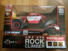 Rock &#39;n RC Rock Climber 1:18 Scale Radio Control Car 4WD ATV RC7656 - £30.82 GBP