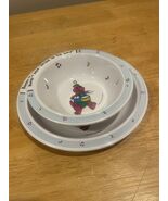 Barney The Purple Dinosaur Child Bowl And plate  &quot;Strike up the band&quot; - $27.73 CAD