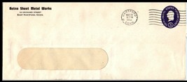 1952 US Cover - Aetna Sheet Metal Works, East Hartford, Connecticut D7 - £2.33 GBP
