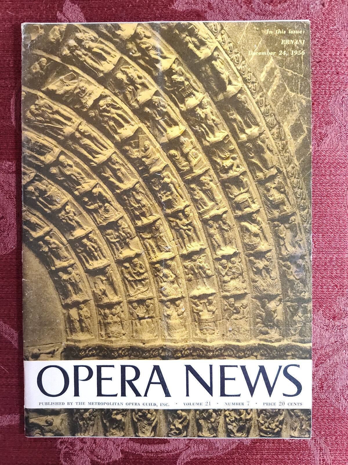 Rare METROPOLITAN OPERA NEWS Magazine December 24 1956 Ernani Helen Vanni - $14.40