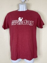 Jerzees Men Size S Red NIU Huskies Cares Day T Shirt Short Sleeve - $7.08