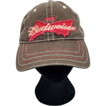 Budweiser Lager Beer Trucker Hat Mens Brown 100% Cotton Adjustable Hook ... - $14.37