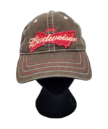 Budweiser Lager Beer Trucker Hat Mens Brown 100% Cotton Adjustable Hook ... - $273.12 MXN