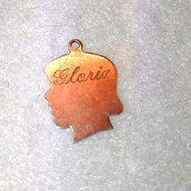 Very old sterling silver pendant~Gloria 9/28/62~ - $400.21 MXN