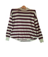 Madewell Woman S Ashbury Mockneck Sweater Kelsey Stripe Wool Alpaca Gree... - £14.94 GBP