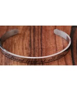 Inspirational Stainless-Steel Bracelet ~ A Friend loves at all...Proverb... - $498.45 MXN