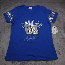 Nascar 88 Dale Jr. Shirt Adult L Blue Short Sleeve Fitted Casual Racing Womens - $19.68