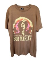 Zion Rootswear Women&#39;s Bob Marley T-Shirt Related Boyfriend Tee Size S Brown - £15.57 GBP