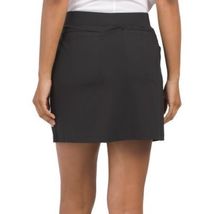 NWT BELYN KEY Black Sky Blue Striped Front Knit GOLF SKORT S M L & XL image 2