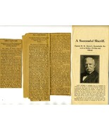 Captain M M Buford Sheriff Brochure &amp; News Clipping 1908 Newberry South ... - £58.63 GBP
