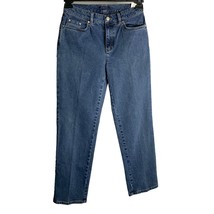 Vintage 90s Jones New York Mom Jeans 4P Med Wash Straight Leg Mid Rise S... - $27.78