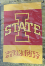 NCAA  Iowa State Cyclones Logo on 2-Sided 13&quot;x18&quot; Garden Flag by BSI - £13.33 GBP