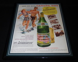 1937 Canada Dry Ginger Ale Framed 11x14 ORIGINAL Vintage Advertisement - $59.39