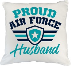 Proud Air Force Husband Pillow Cover, Drinkware, Items, and Merch for Men Who Ha - $24.74