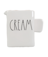 Rae Dunn CREAM Artisan Ceramics Creamer Square Boxy Milk Carton Style - $15.08 CAD