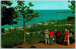 Overlook on Brockway Drive Copper Harbor Michigan MI  UNP Chrome Postcard I14 - £2.25 GBP