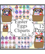 Easter Eggs Cliparts Vol. 2 - $37.30 MXN
