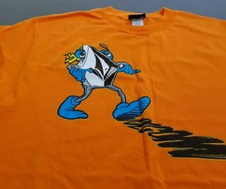 Volcom Men&#39;s Graphic Stone Orange T-shirt Sz Medium  - £17.26 GBP