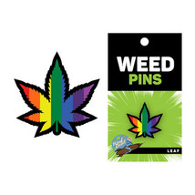 Weed Pin Rainbow Marijuana Leaf - £15.14 GBP