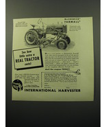 1950 International Harvester McCormick Farmall Cub Tractor Ad - how litt... - £14.55 GBP