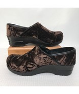 Dansko Clogs Professional Comfort Shoe Brown Crushed Velvet Size 37 6.5 ... - £21.13 GBP