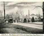 Main Entrance Picket No 3 YWCA House Camp Merritt NJ UNP WW1 Era WB Post... - $8.87