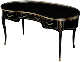 Desk MAITLAND-SMITH Scarborough House Transitional Kidney Gold Brass Acc - £7,497.87 GBP