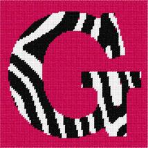 Pepita Needlepoint Canvas: Letter G Zebra, 7&quot; x 7&quot; - £39.05 GBP+
