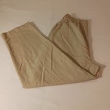 Counterparts Women&#39;s Pants Tan/Beige Elastic Waist Vintage Measured Wais... - €11,85 EUR