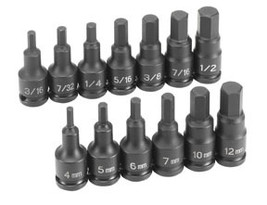 Grey Pneumatic 1298HC 0.38 in. Drive 13 Pc. Combo Hex Driver Sae- Metric... - £125.85 GBP
