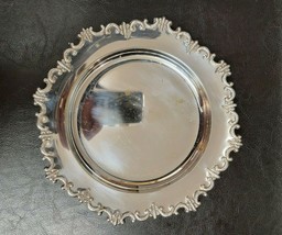 Vintage Primans Sweden Silver Plated Nut/Candy Plate Dish 8&quot; Across - $29.69