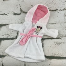 Walt Disney World Resort Bath Robe For Plush Toy White Pink Minnie Mouse - $7.91
