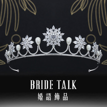  new style European wedding  hair accessories bride Cubic zirconia  crow... - $120.00