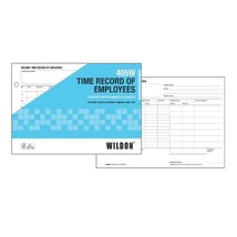 Wildon Time Record Sheet (50pk) - $33.90