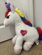 NICKELODEON JoJo Siwa Plush White Rainbow Unicorn 20&quot; Stuffed  Plush Toy - £10.05 GBP