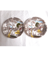 W.H. Grindley Sunday Morning Pattern Coffee Saucers Fine Staffordshire S... - £15.74 GBP