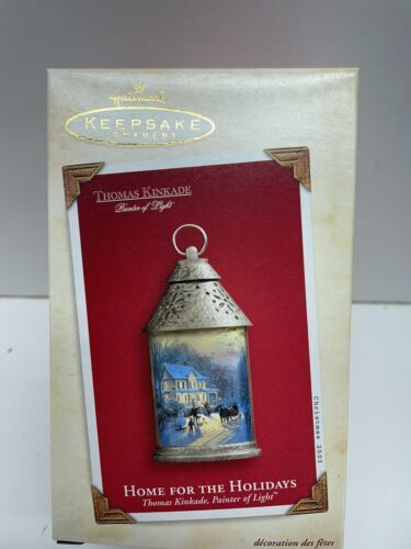 Hallmark Keepsake Ornament Thomas Kinkade Home For The Holidays 2003 Lig... - $4.21
