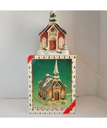 Porcelain Church night light vintage 7.5 tall  - $20.59
