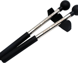 1 Pair Tongue Drum Mallets with Bracket Handpan Drum Sticks Rubber Malle... - $14.77