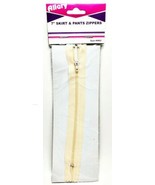 Lot of 2 Allary Style #4862 Skirt &amp; Pants Zippers, 7 Inch, Beige - $8.89