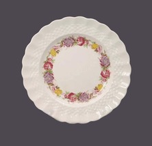 Spode Rose Briar bread plate. Chelsea wicker shape. Spode red mark. - $26.34